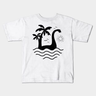 Loch Ness Monster Nessie Silhouette Kids T-Shirt